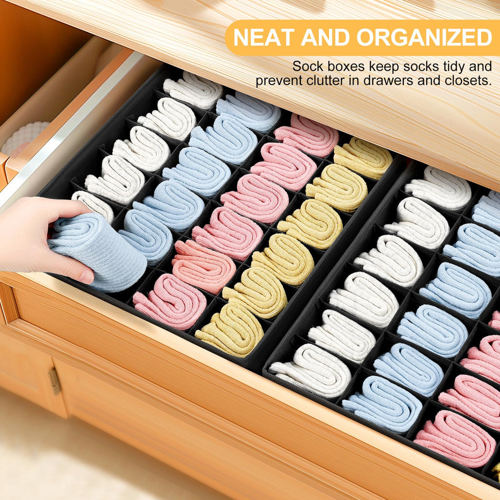 Joyoldelf Sock Drawer Organizer Divider 2 Packs Underwear Organizer